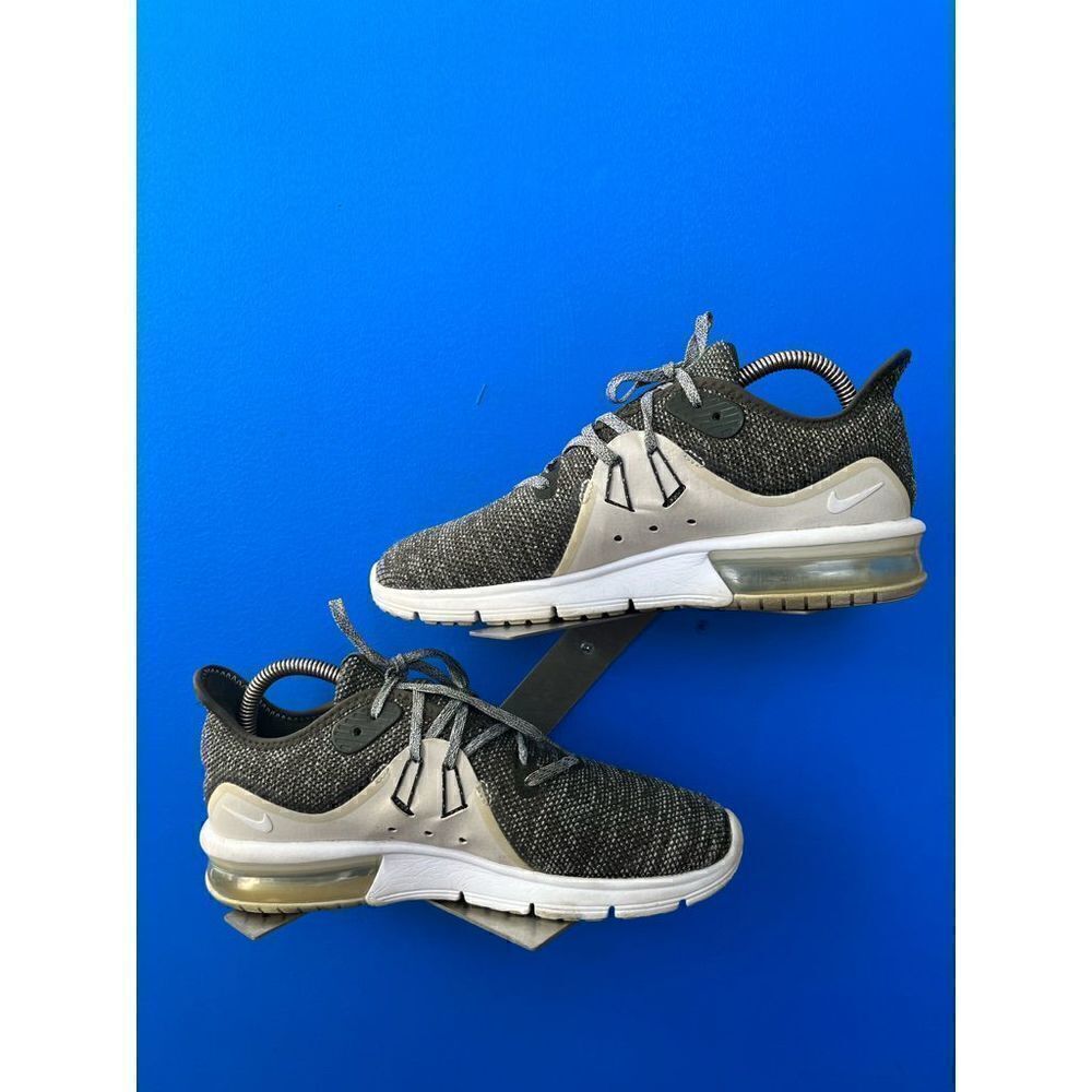 Women's Nike 908993-300 Air Max Sequent 3 Sequoia Knit Running Shoes Size 8